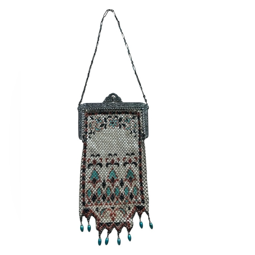 Mandalian Mfg Co 1920’s Vintage Beaded Chain Purse - Picture 4 of 7